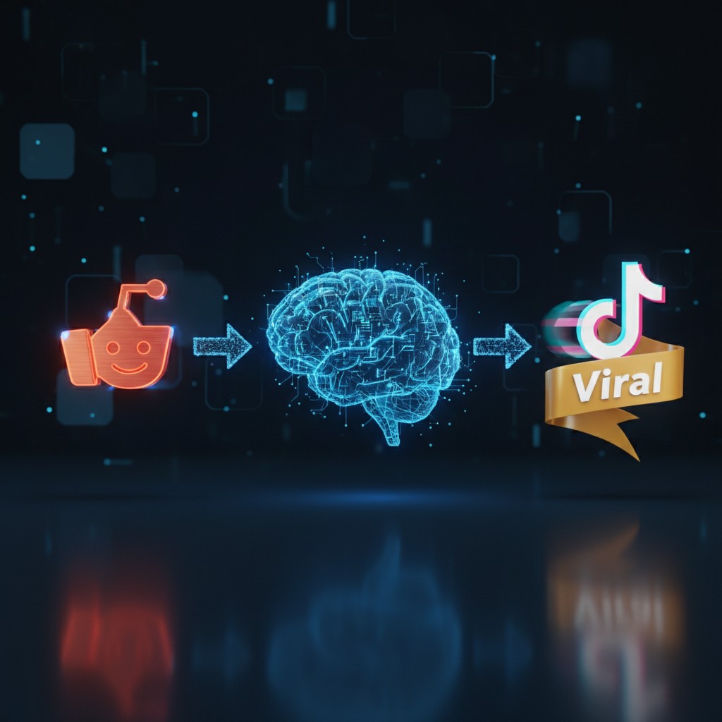 Reddit to AI to TikTok Viral—how daily trend data flows through intelligence to viral reach
